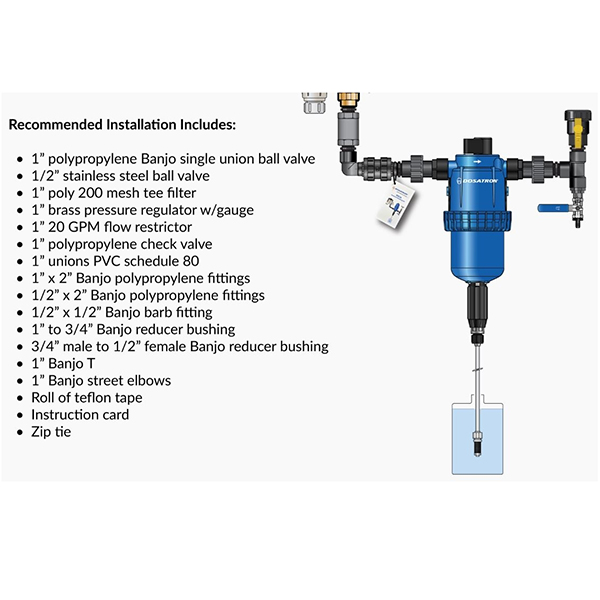 The Dosatron Fertilizer Injector D45RE15 is for growers needing higher